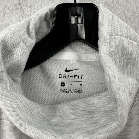 Nike Sweatshirt Women’s MEDIUM Gray Dri-Fit Turtleneck Pullover - Picture 6 of 9